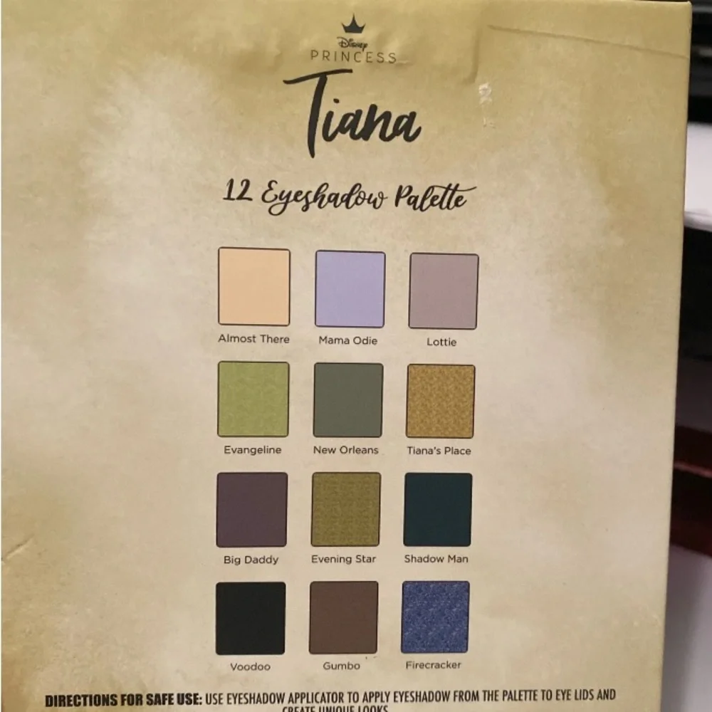 Disney Princess Tiana Eyeshadow Palette